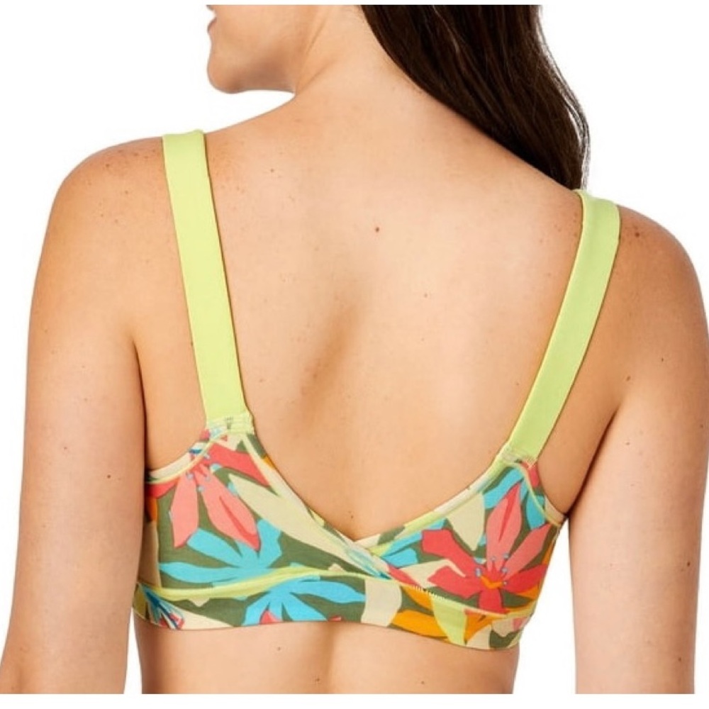 Kindly Yours Women's Comfort Modal Lounge Pullover Bra Tropical Floral Size XL - Picture 3 of 16